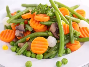 Boiled vegetables