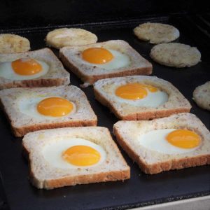 Eggs and bread