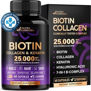 Biotin, Collagen, Keratin - Clinically Tested Supplement