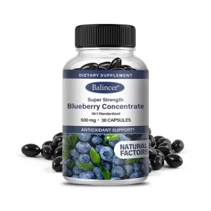 Blueberry Extract 500mg Super Strength, Eye Health