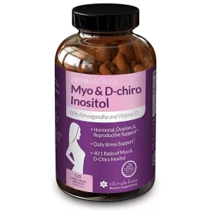 Myo-Inositol Supplement for PCOS with Ashwagandha and Vitamin D - 120 Capsules