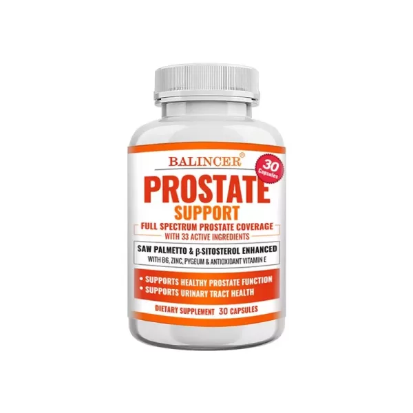 Prostate Support - 120 Capsules - Men's Health, VEGAN