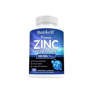 Zinc Gluconate 100mg Capsules Support SYSTEM FUNCTION Immune Health