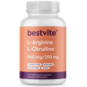 BESTVITE L-Arginine L-Citrulline 500mg