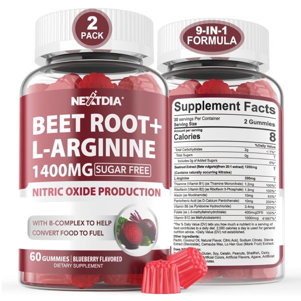 Beet Root Gummies & L-Arginine 1400mg