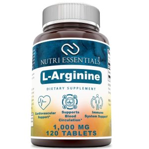 L-Arginine 1000 Mg 120 Tablets Dietary Supplement