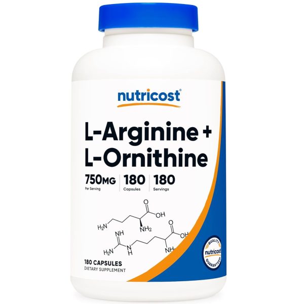 Nutricost L-Arginine L-Ornithine 750mg