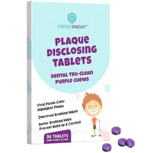 36 Count, Plaque Dental Disclosing Tablets for Kids or Adults