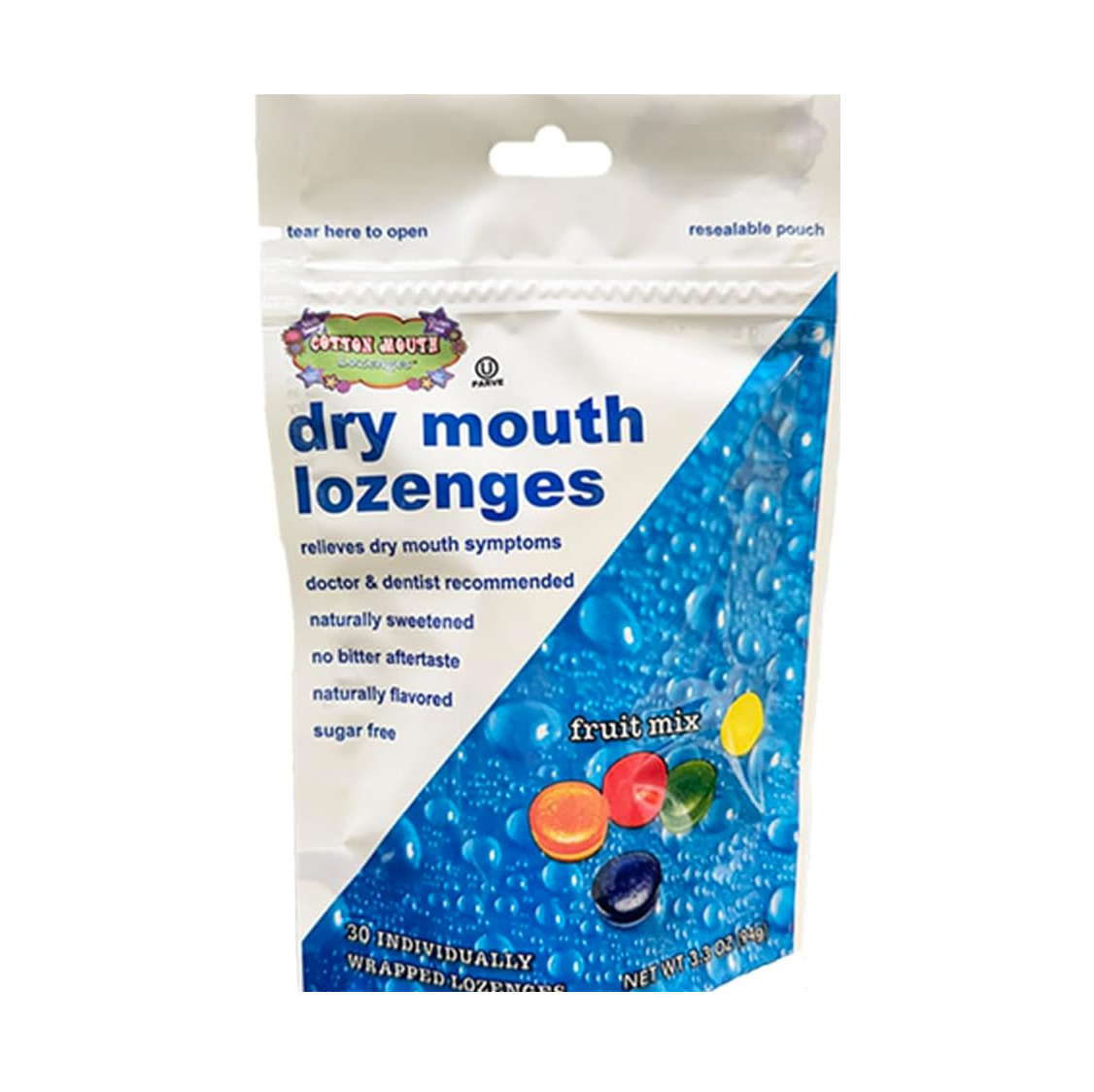 Dry Mouth Relief Fruit Mix 3.3oz Bag