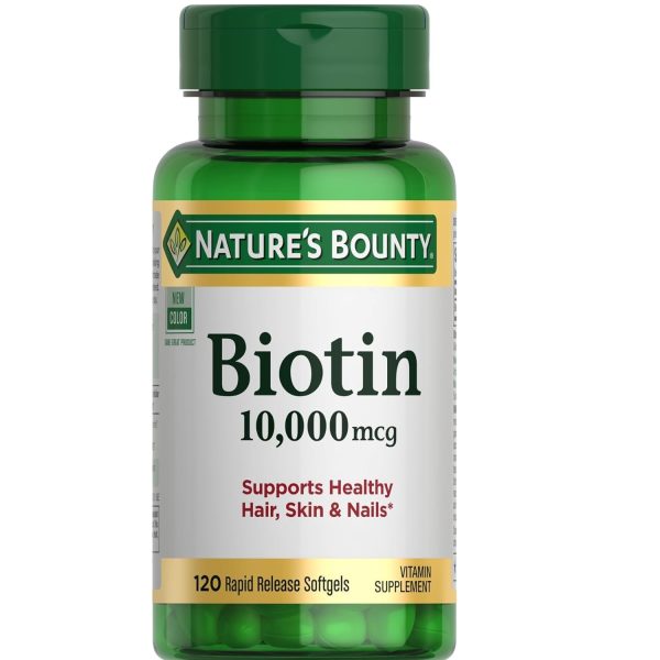 Natures Bounty Biotin Supports Healthy Hair Skin and Nails