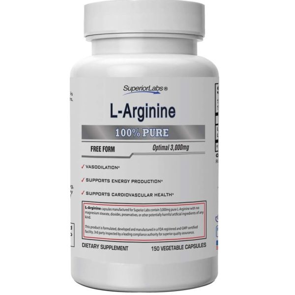 Superior Labs Pure L-Arginine Capsules