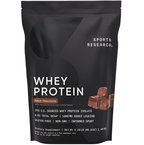 Sports Research Whey Protein Powder for Lean Muscle